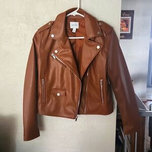 FAUX LEATHER JACKET